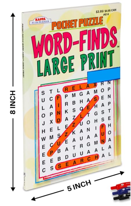 Idea Liftoff 18 Pack: Large & Digest Word-Find & Crossword Puzzles for Adults