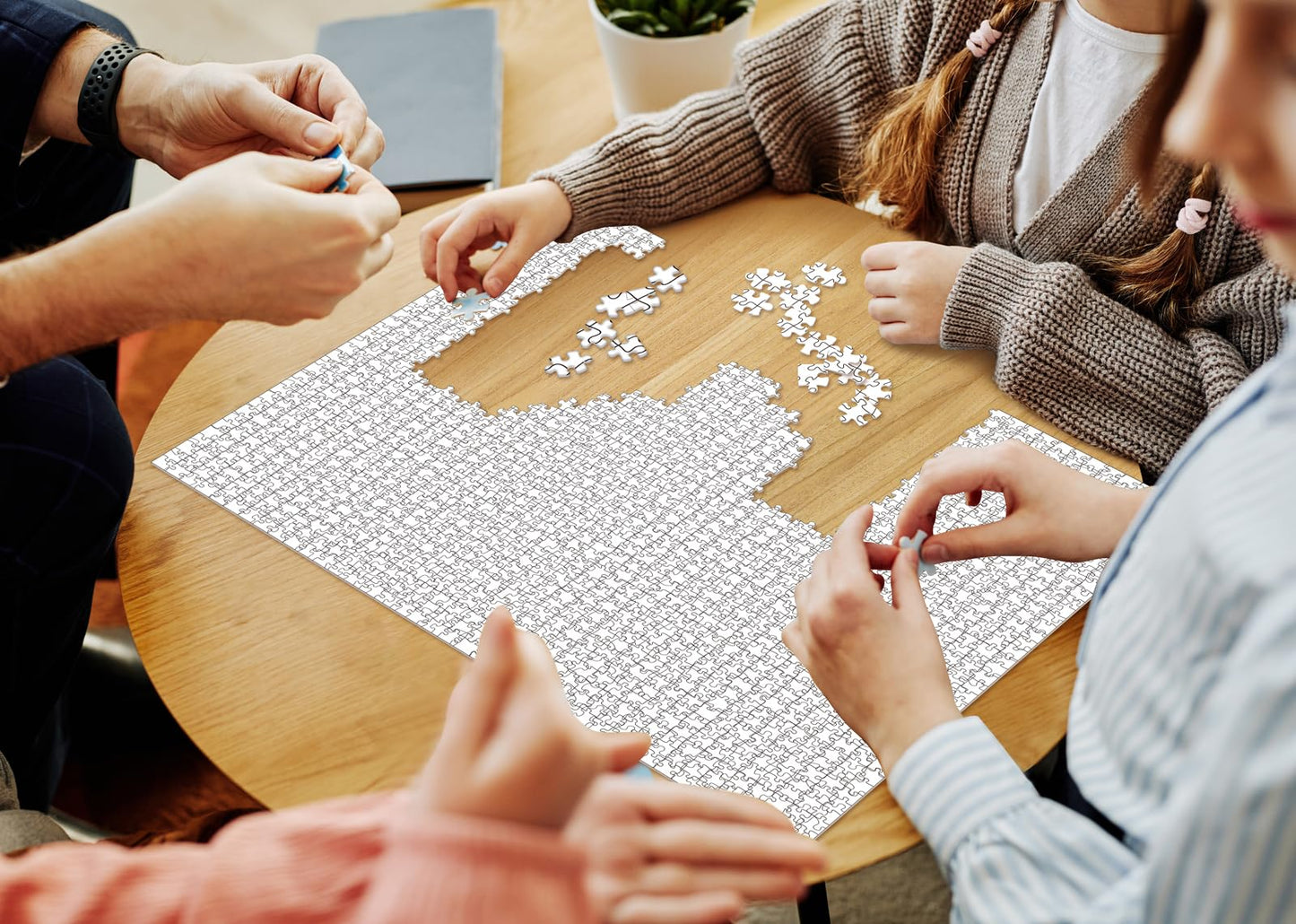 IdeaBazar | Difficult Puzzles for Adults — 1000-Piece White Blank Maze Puzzle