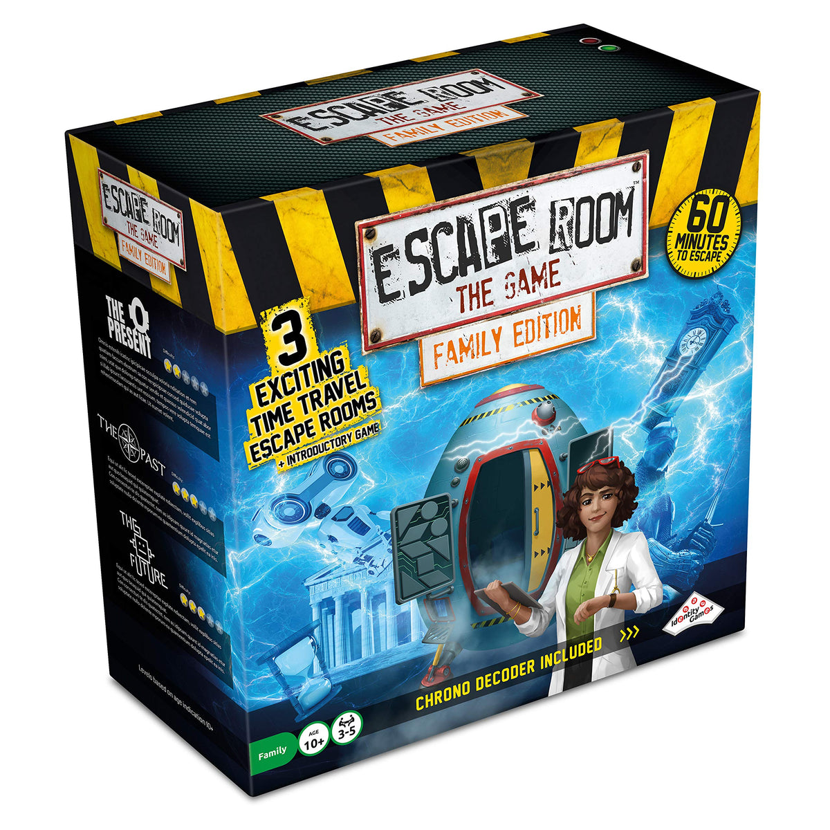 Identity Games Escape Room The Game Family Edition - 3 Time Travel Adventures for Family Fun