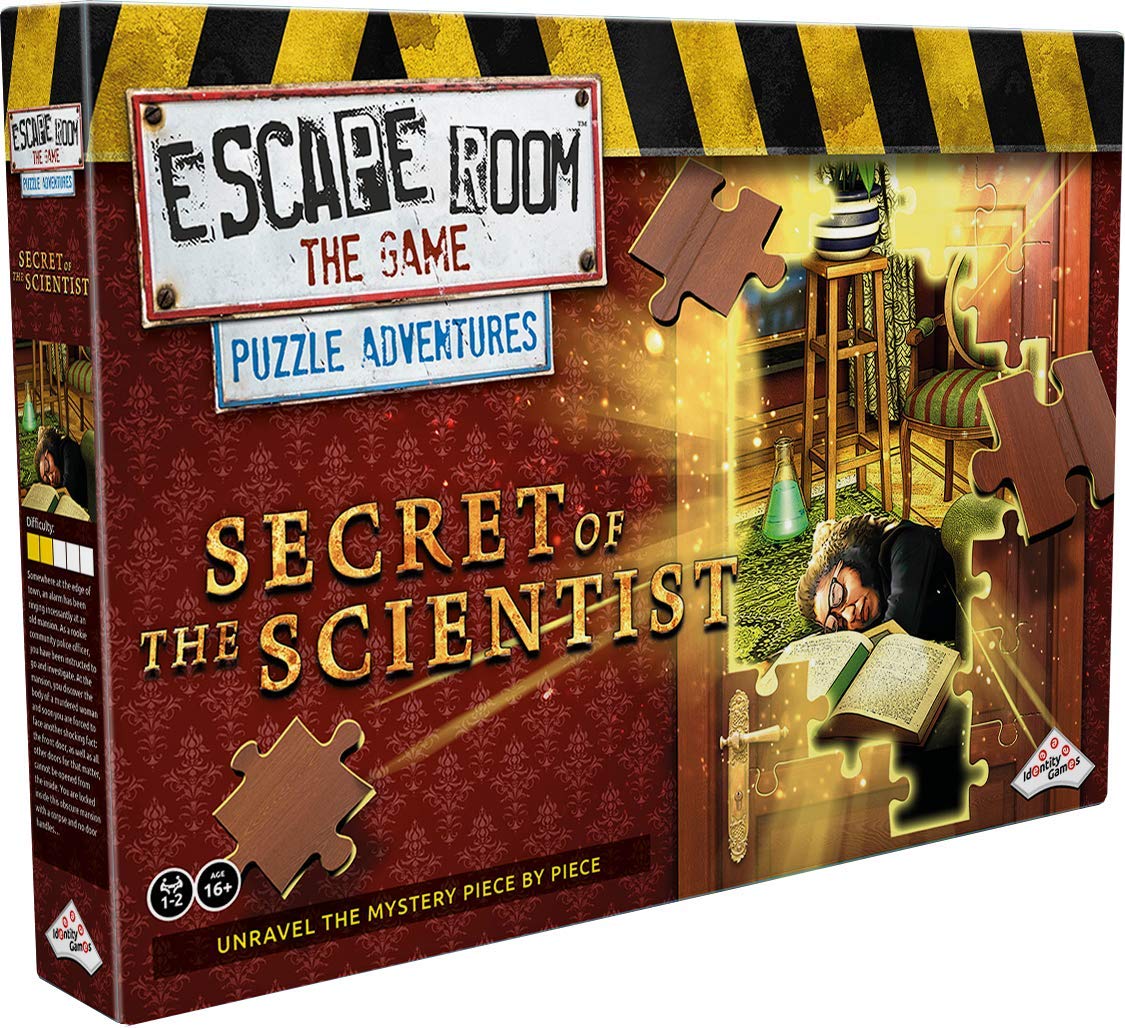Escape Room: Puzzle Adventures — Secret of The Scientist | 1-2 Players | Family Night | 16+ | Identity Games