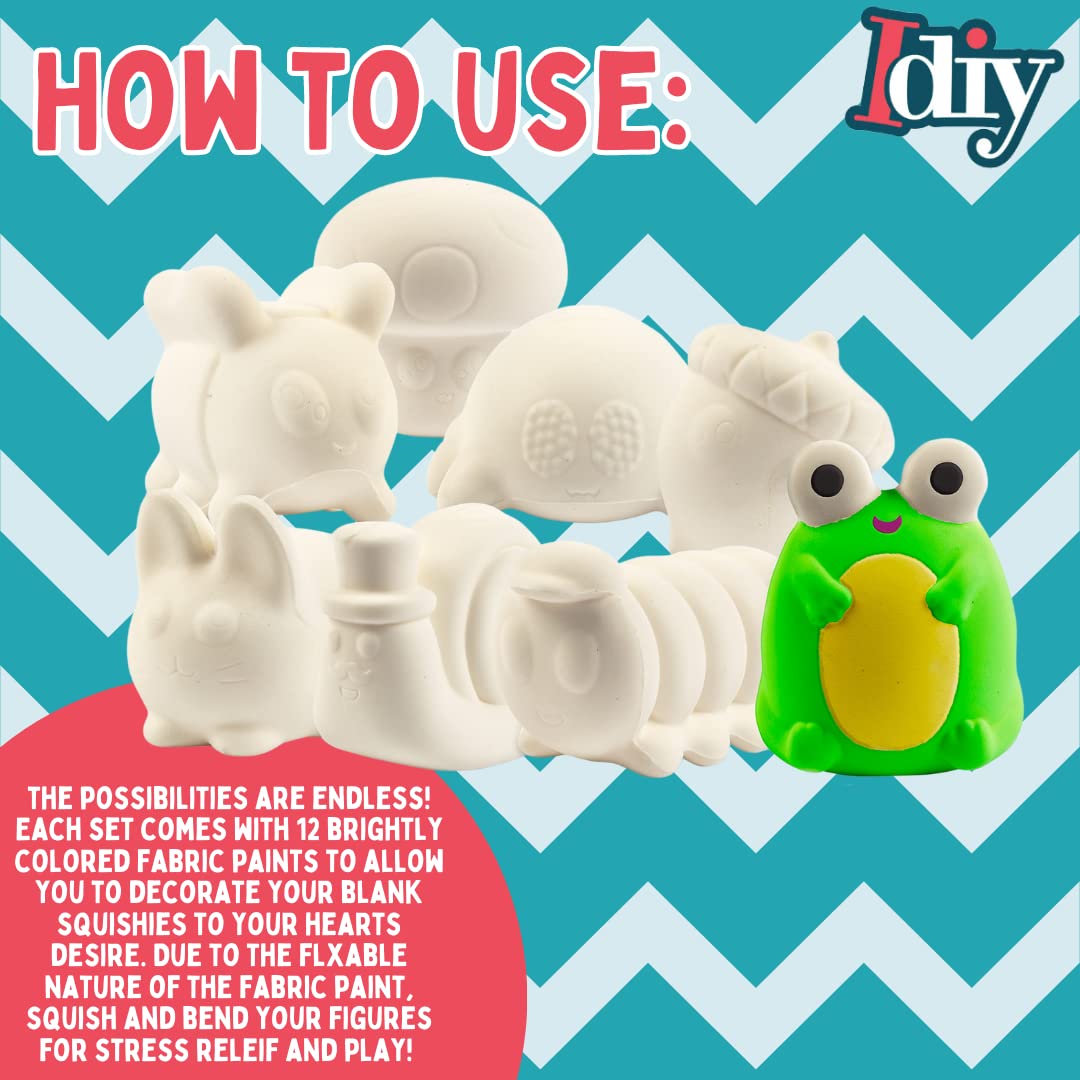 Idiy Jumbo Garden Animal Squishy Set – 8 Scented Slow-Rise Garden Themed Squishies (4–6")