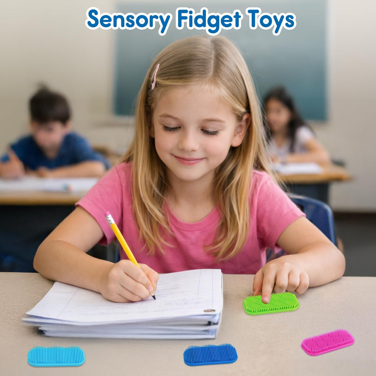 Idooss Sensory Fidget Strips – Calming Texture Toys with Suction Cups