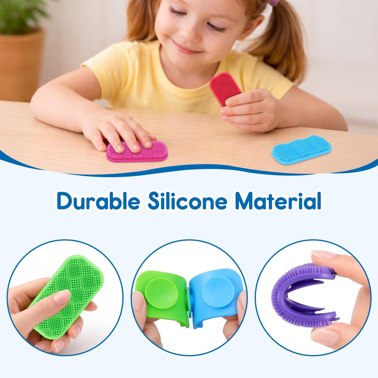 Idooss Sensory Fidget Strips – Calming Texture Toys with Suction Cups