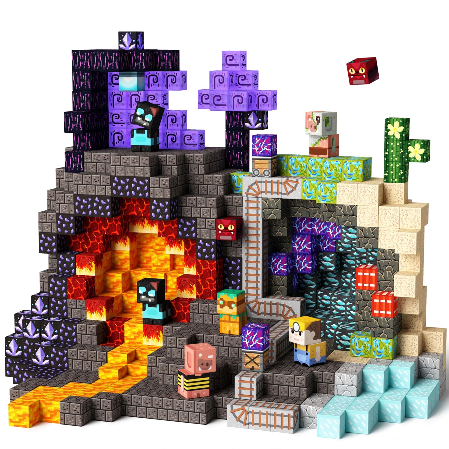 idoot 150PCS Magnetic Blocks – Grotto Building Set for Kids 3+ | STEM Toy