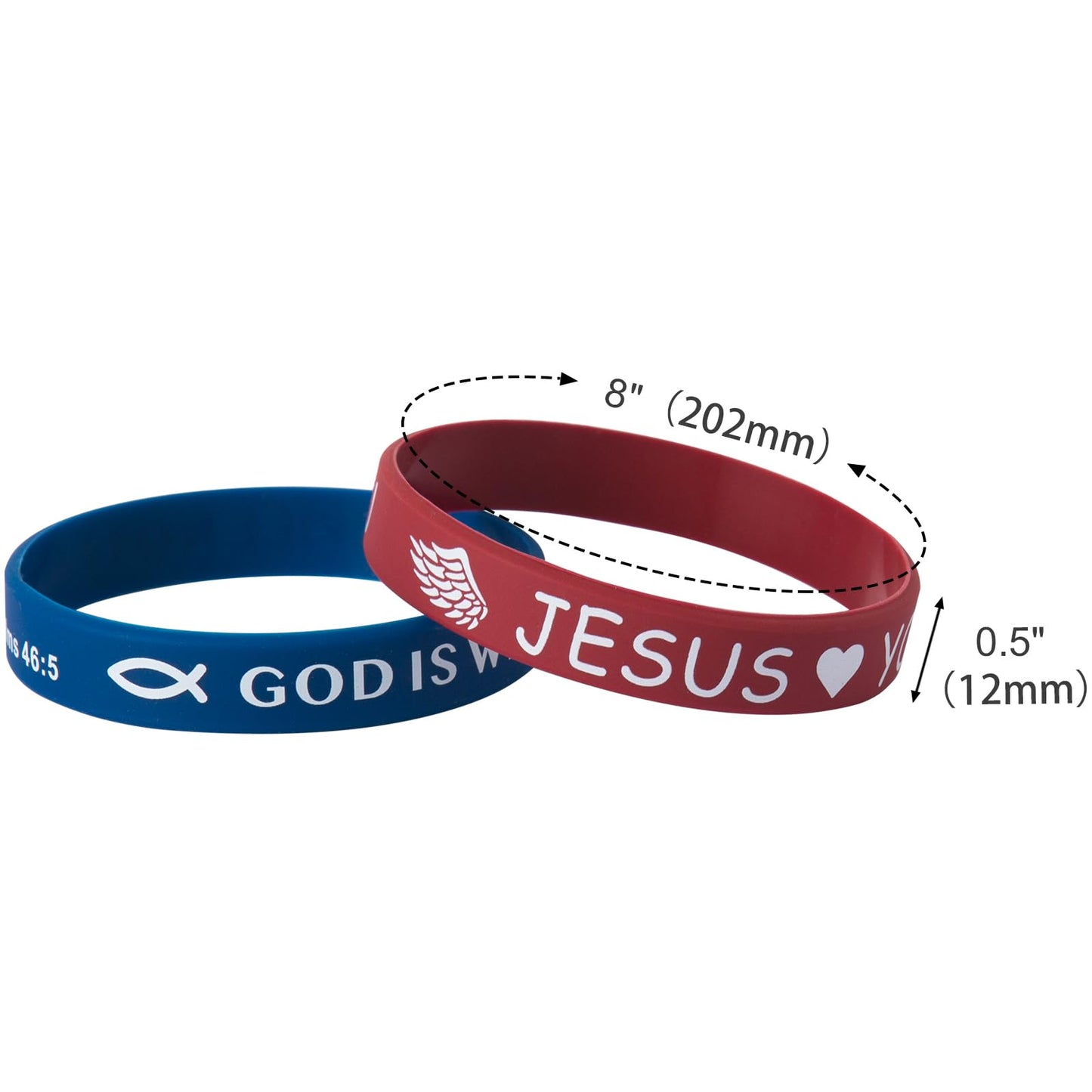 IDREAMBAND Bible Verse Bracelets – 80-Piece Silicone Wristbands, Comfortable & Lightweight Christian Gifts