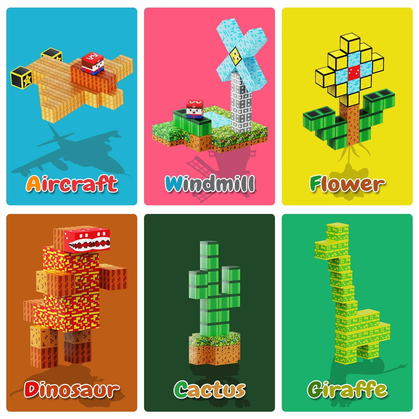 iDrone 100PCS Magnetic Blocks – STEM Building Toys for Kids 3+