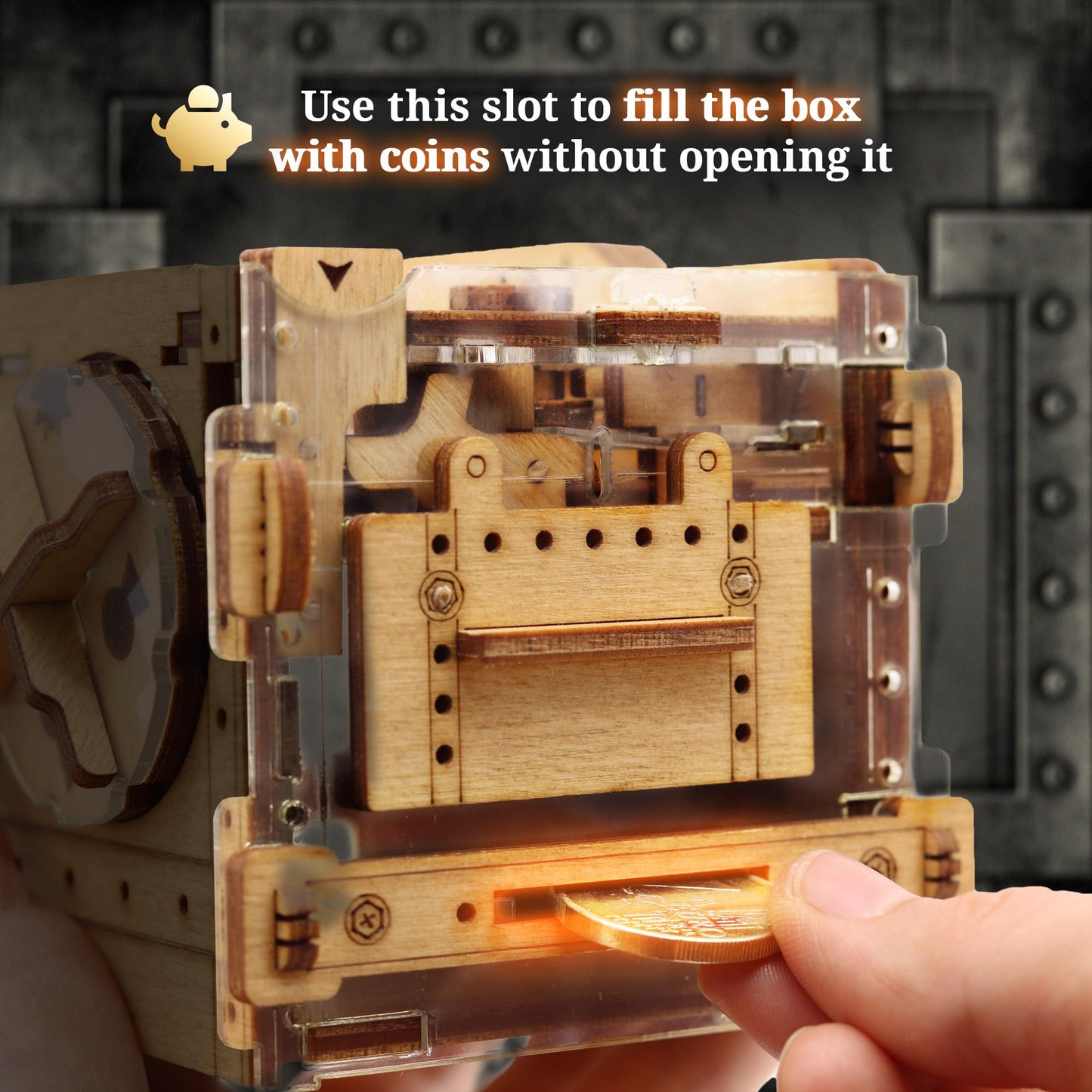 iDventure A-Maze-ing Safe – 3D Puzzle Money Box for Adults | Unique Gift Idea