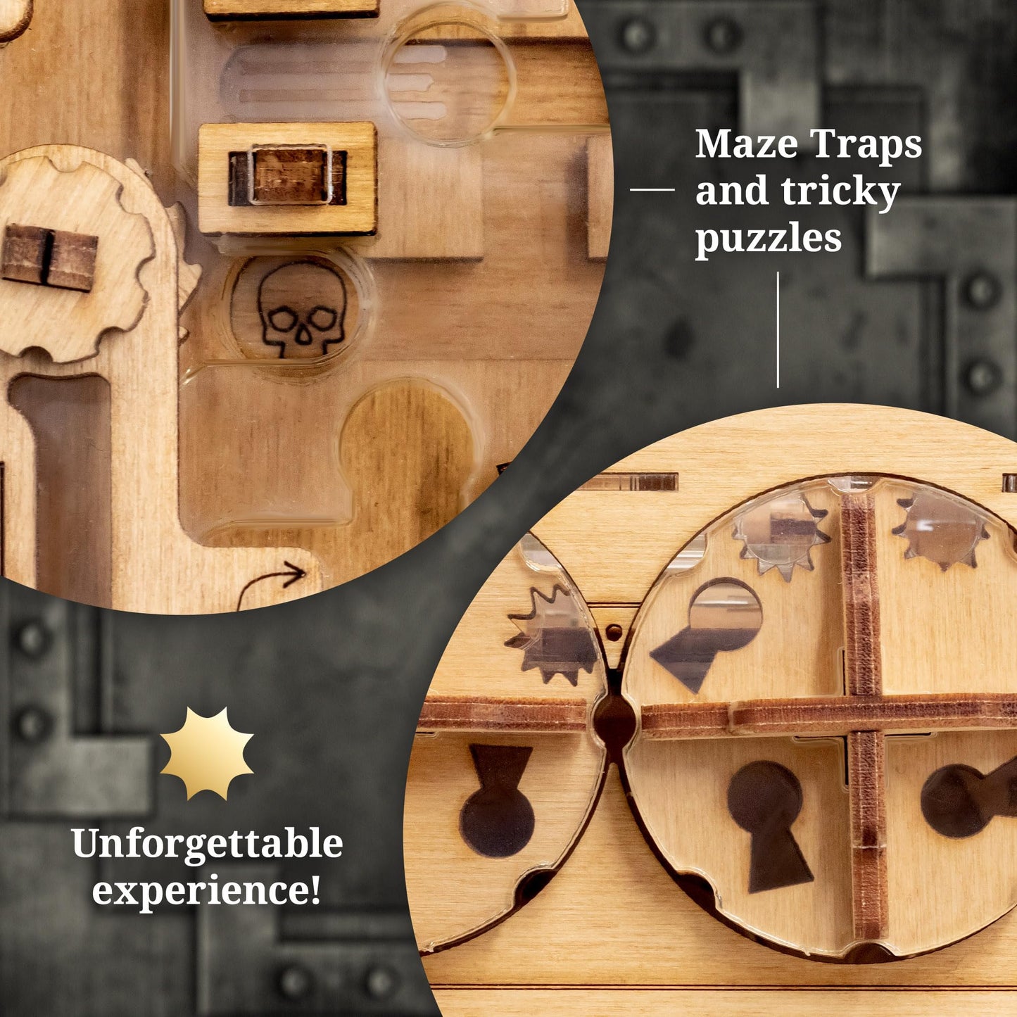 iDventure A-Maze-ing Safe – 3D Puzzle Money Box for Adults | Unique Gift Idea