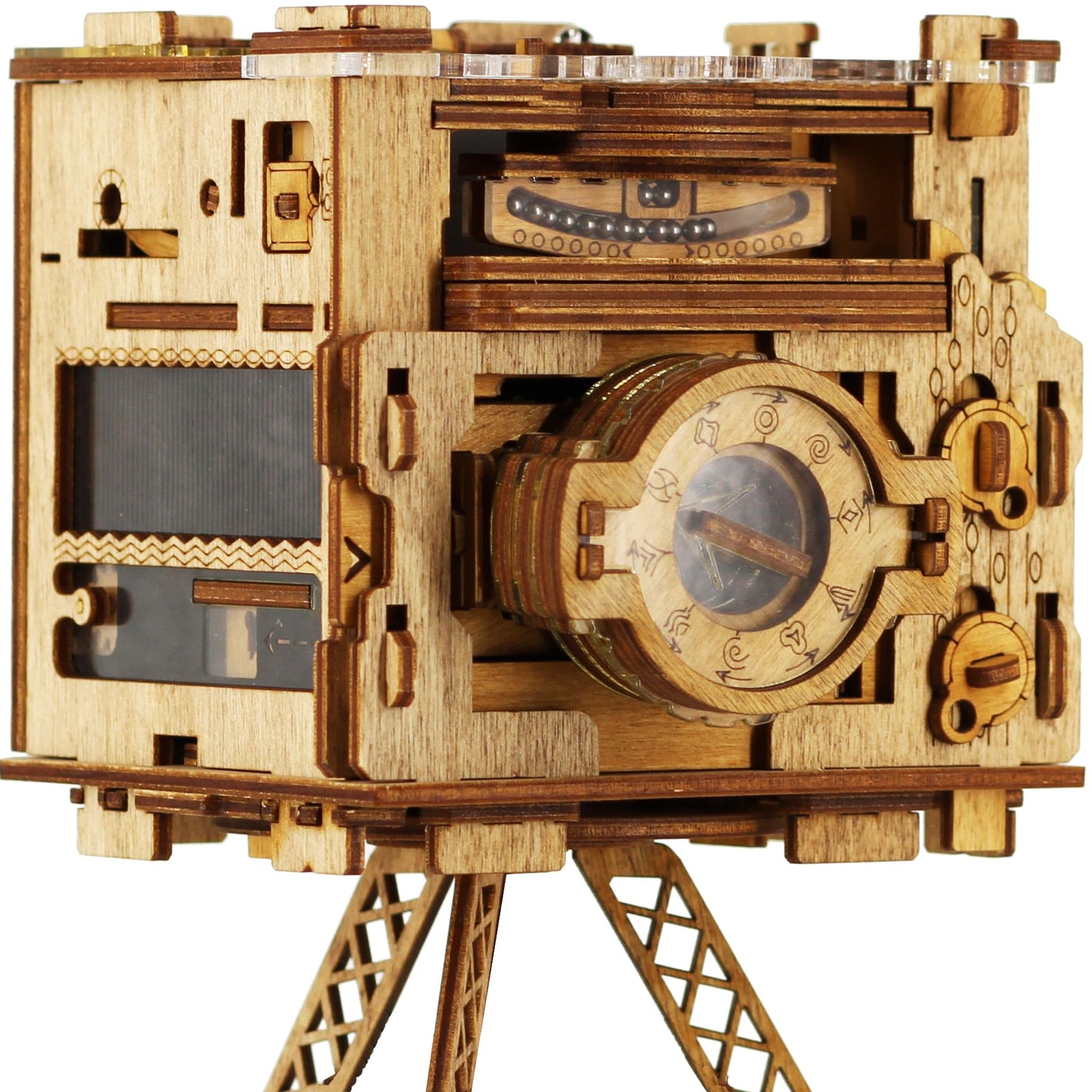 iDventure Cluebox PRO - Sherlock's Camera - 3D Wooden Puzzle Box Escape Room
