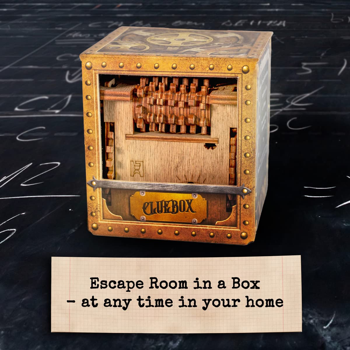 iDventure Cluebox Schroedingers Cat - 3D Escape Room Puzzle Box for 1-2 Players
