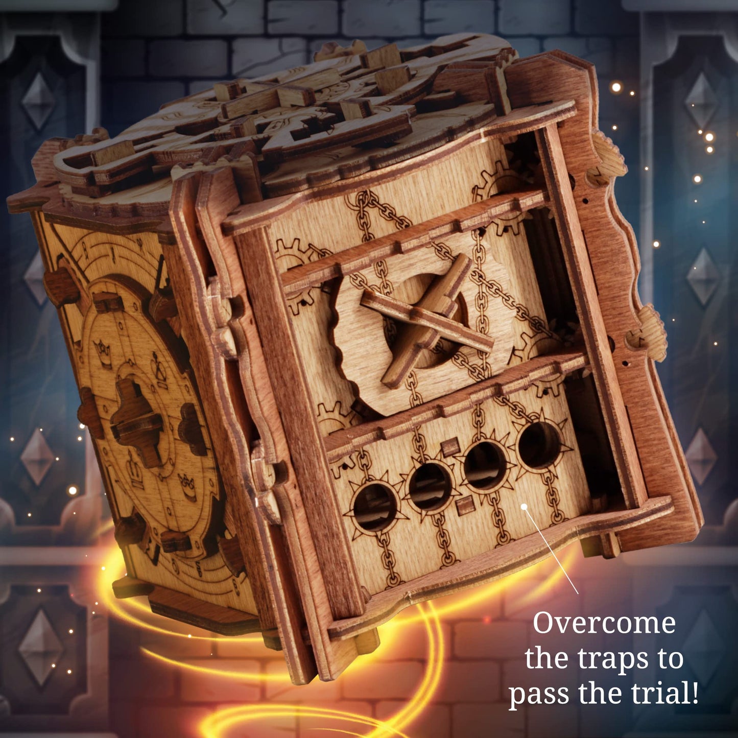 iDventure Cluebox The Trial of Camelot – Escape Room Puzzle Box for Adults
