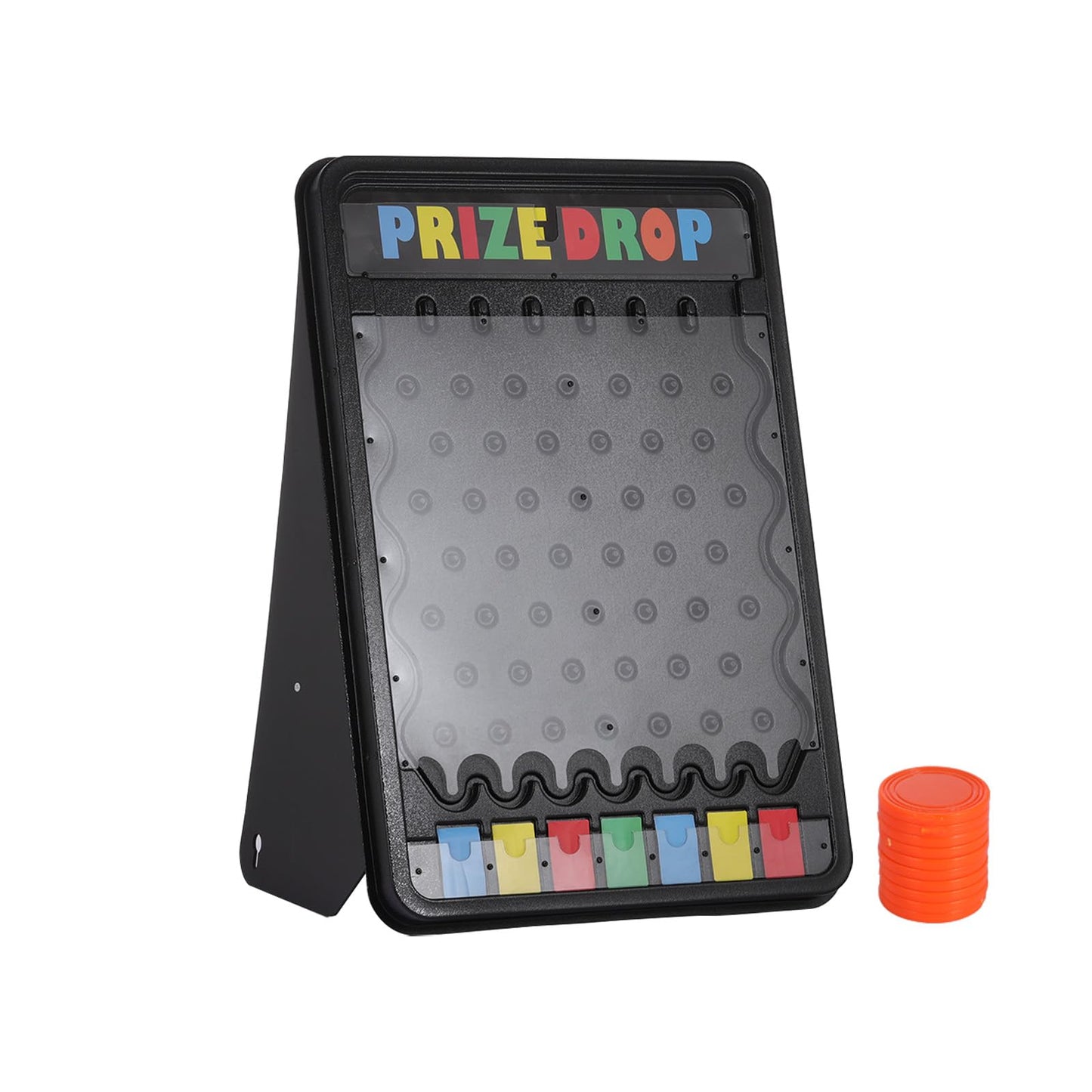 iElyiEsy 31x21 Prize Drop Tabletop Board – Foldable Stand & Custom Pucks for Events