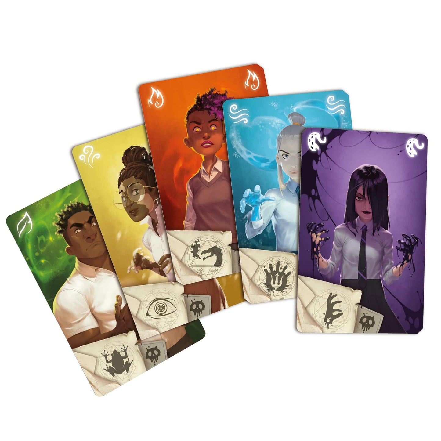 IELLO Clash of Magic Schools — Set Collection Fantasy Card Game for 2 Players, 45 Minutes