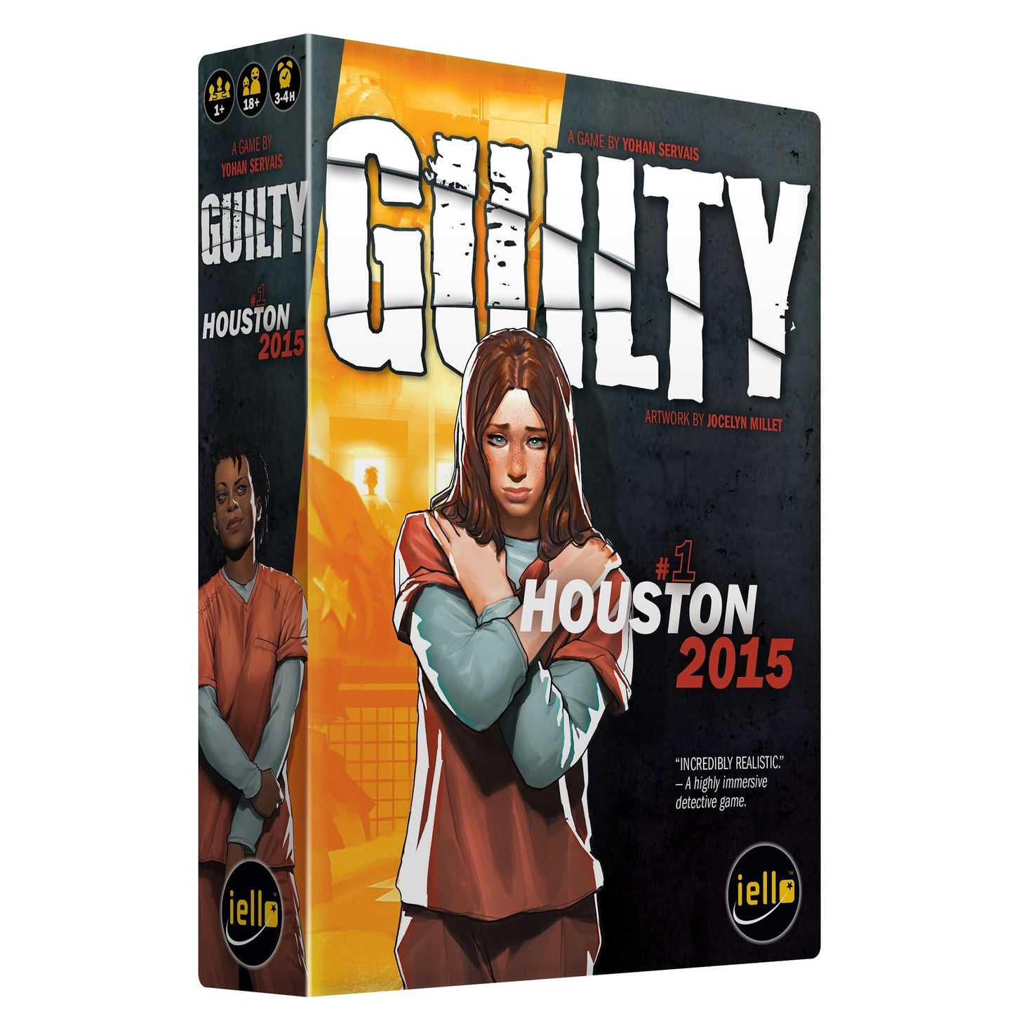 IELLO Guilty: Houston 2015 – Cooperative Detective Board Game | Murder Mystery