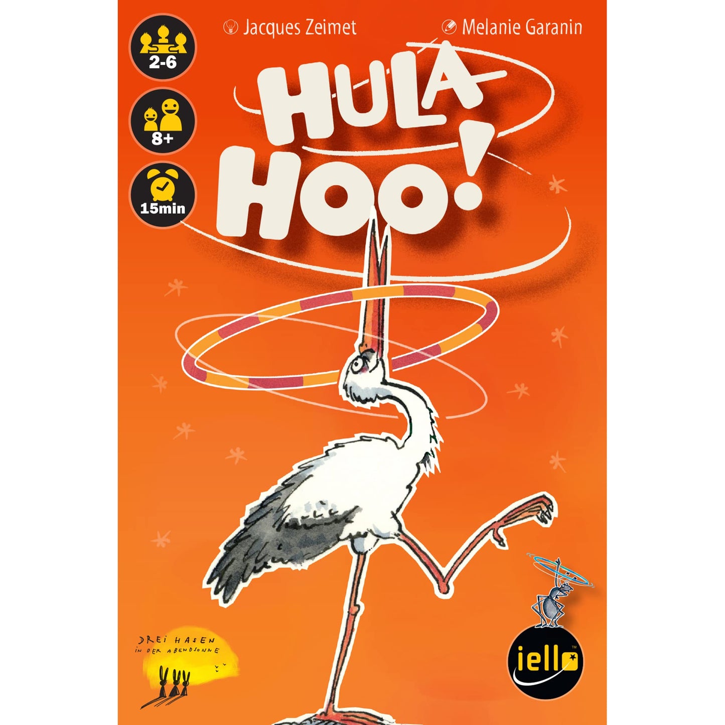 IELLO Hula Hoo: Family-Friendly Animal Card Game | 2-6 Players | 15 Min