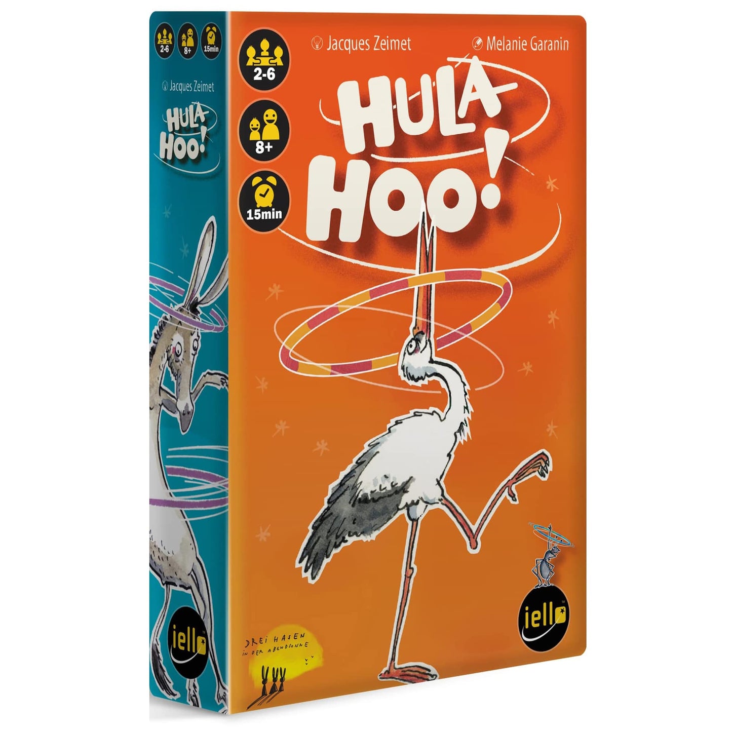 IELLO Hula Hoo: Family-Friendly Animal Card Game | 2-6 Players | 15 Min