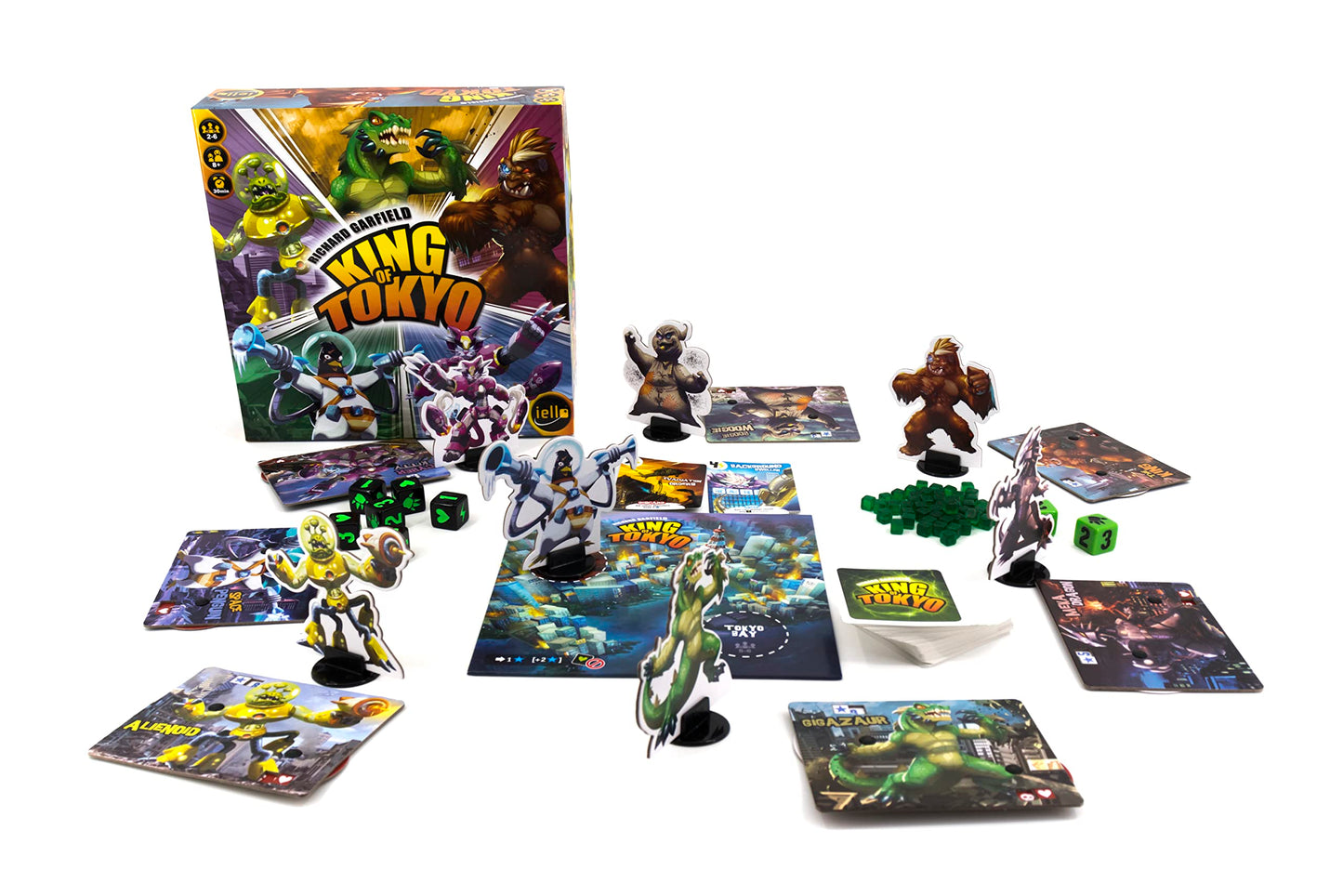 IELLO King of Tokyo: New Edition Strategy Board Game – Space Penguin Included