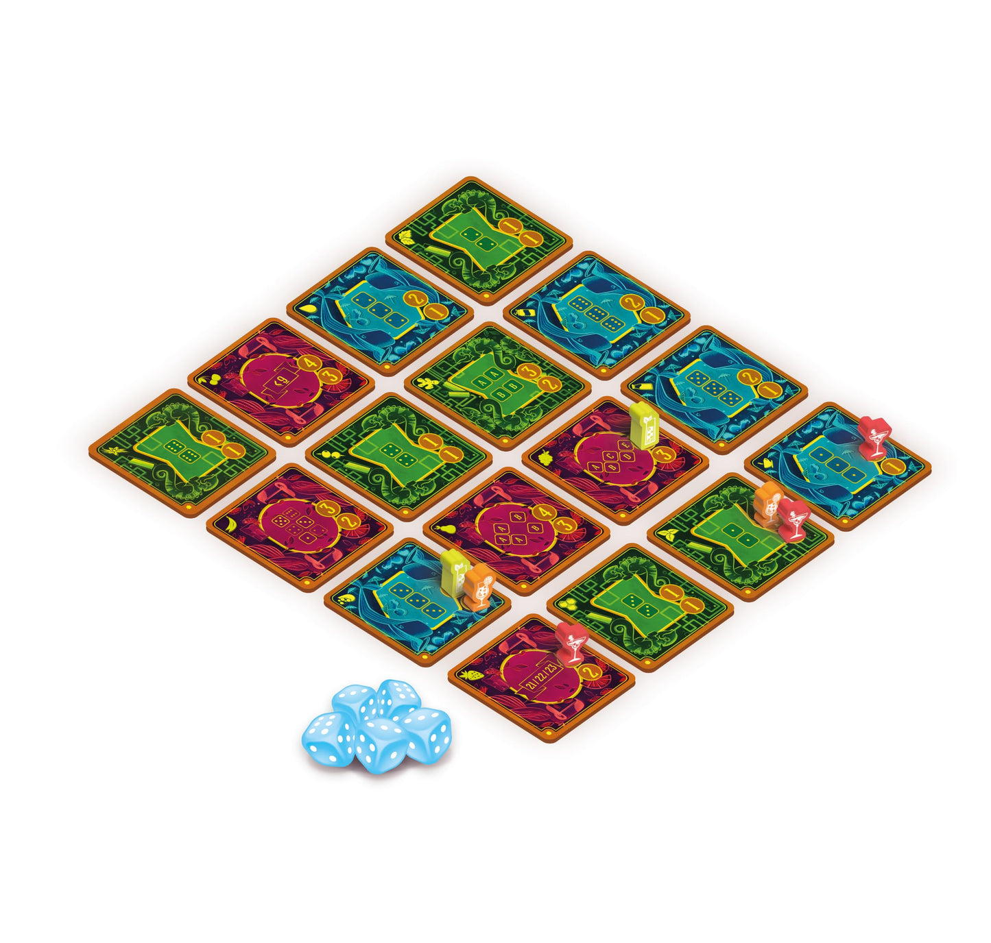 IELLO Pina Coladice — Vibrant, Quick-Play Dice Game for All Ages