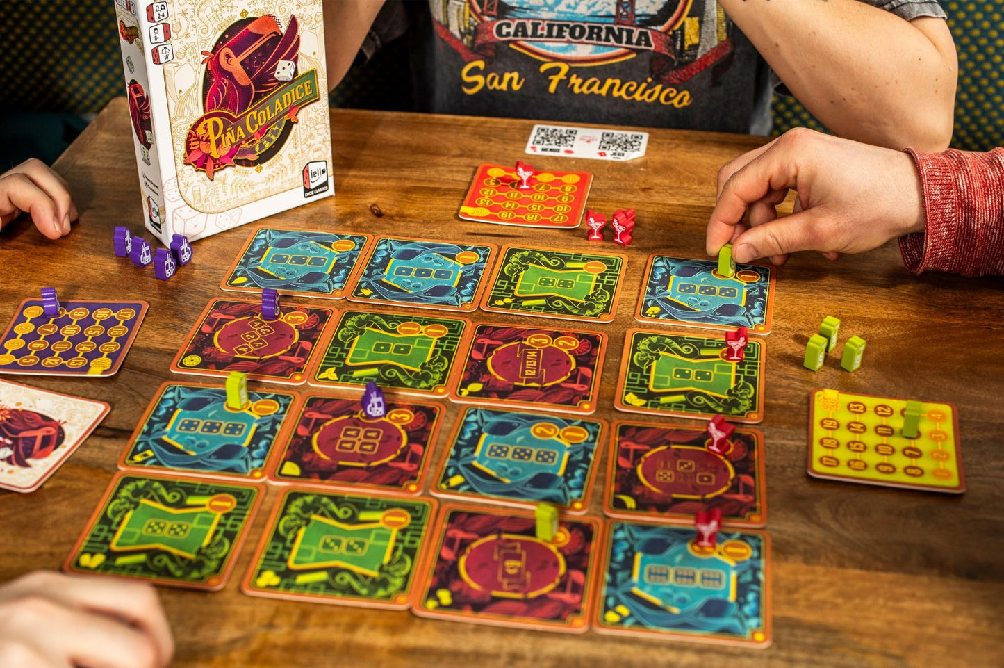 IELLO Pina Coladice — Vibrant, Quick-Play Dice Game for All Ages