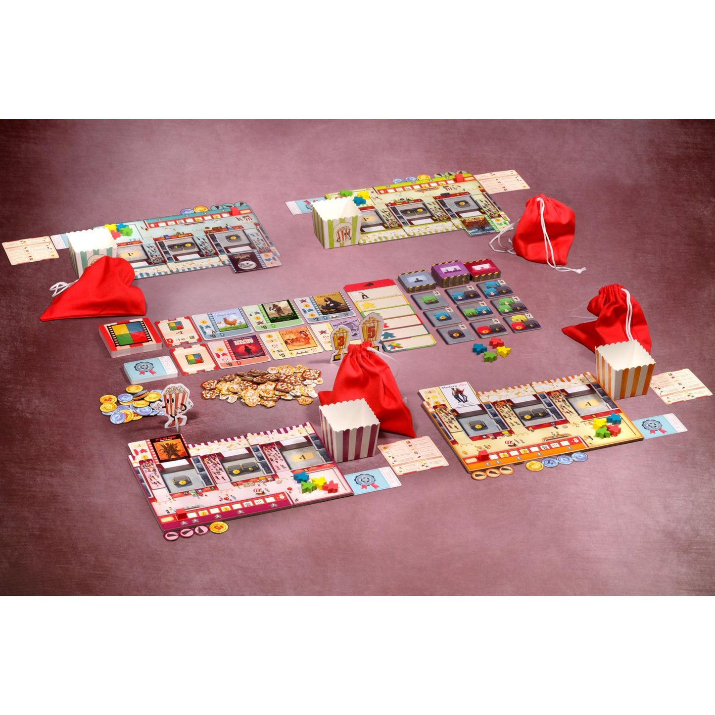 IELLO Popcorn: Strategy Board Game – Run a Movie Theater (60 min, 2-4 players)