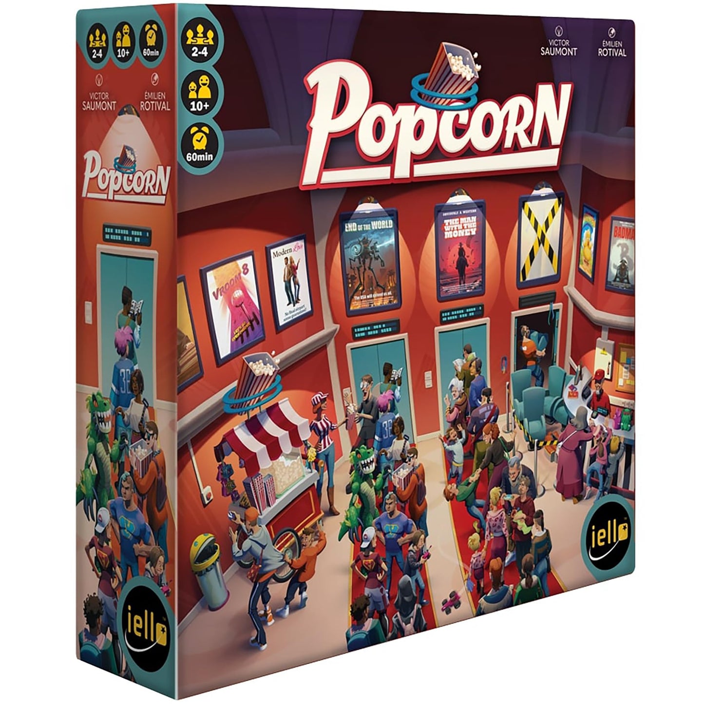 IELLO Popcorn: Strategy Board Game – Run a Movie Theater (60 min, 2-4 players)