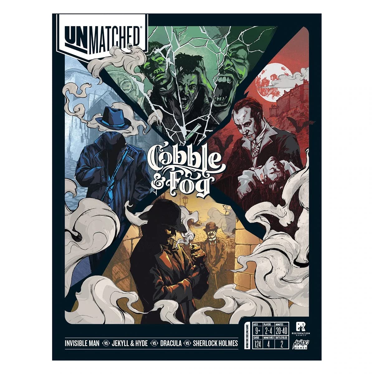 IELLO Unmatched - Cobble & Fog: Asymmetrical Battle Card Game