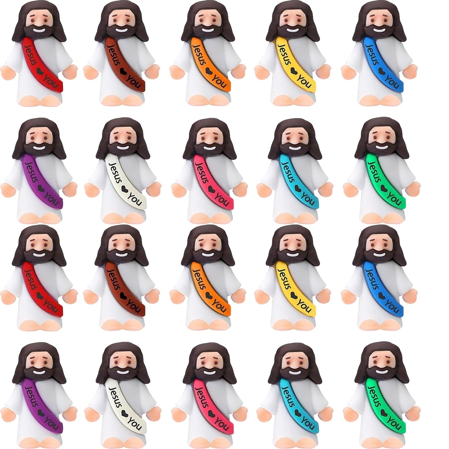 IEUHDKWL 30-Piece Little Jesus Figures – Mini Easter Gifts, Sunday School Favors & Religious Party Decor