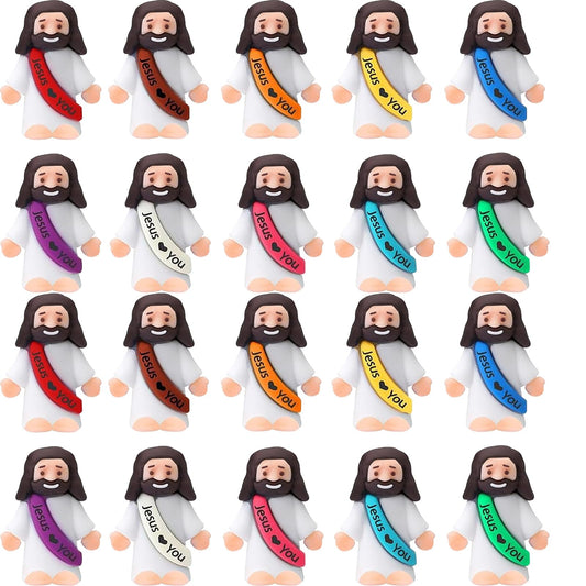 IEUHDKWL 30-Piece Little Jesus Figures – Mini Easter Gifts, Sunday School Favors & Religious Party Decor