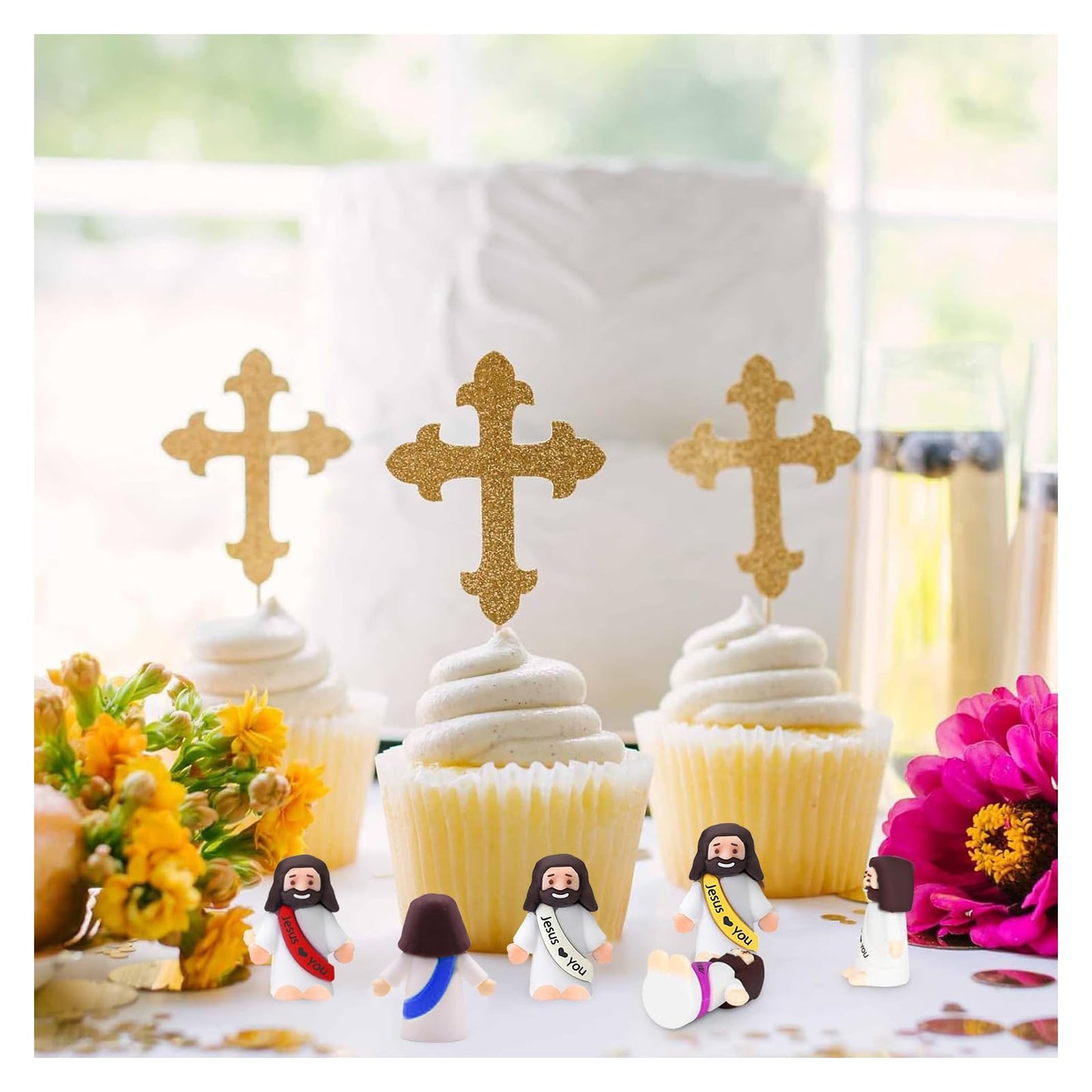 IEUHDKWL 30-Piece Little Jesus Figures – Mini Easter Gifts, Sunday School Favors & Religious Party Decor