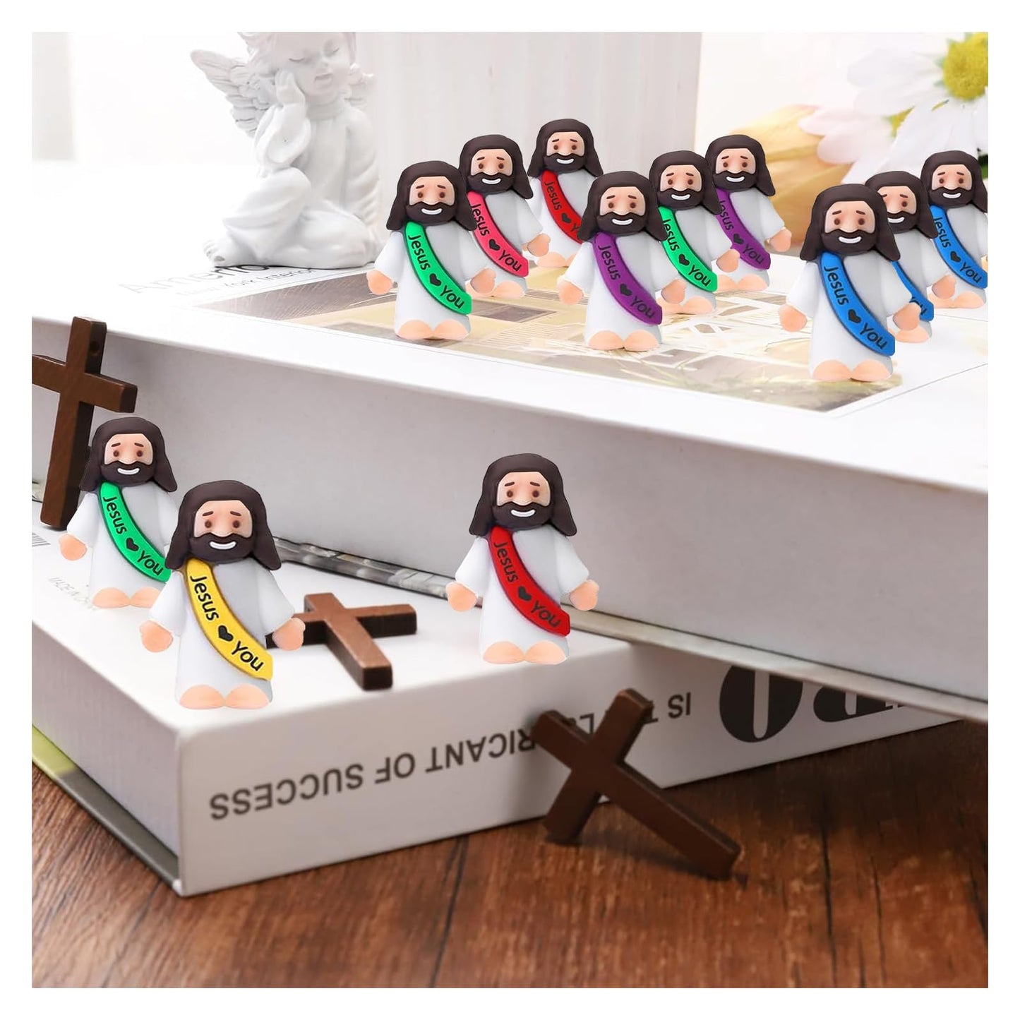 IEUHDKWL 30-Piece Little Jesus Figures – Mini Easter Gifts, Sunday School Favors & Religious Party Decor