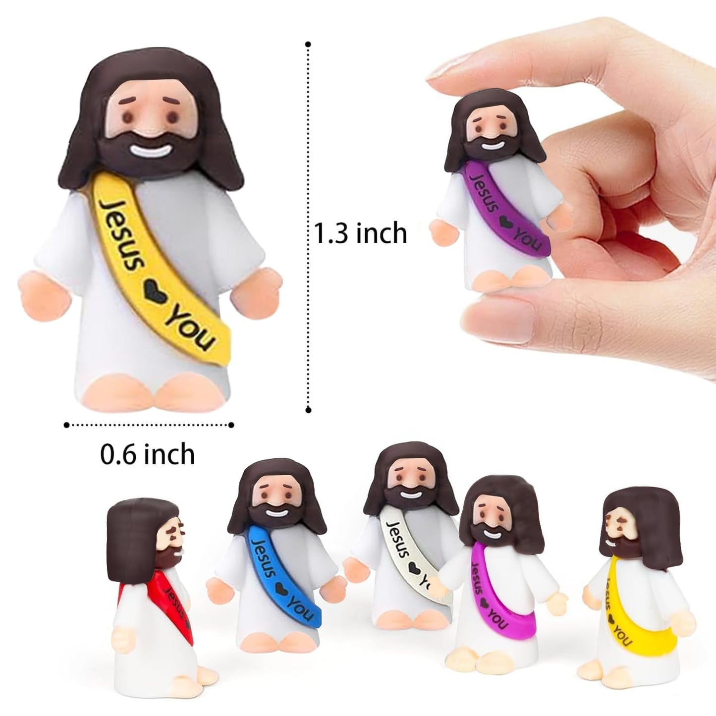 IEUHDKWL 30-Piece Little Jesus Figures – Mini Easter Gifts, Sunday School Favors & Religious Party Decor