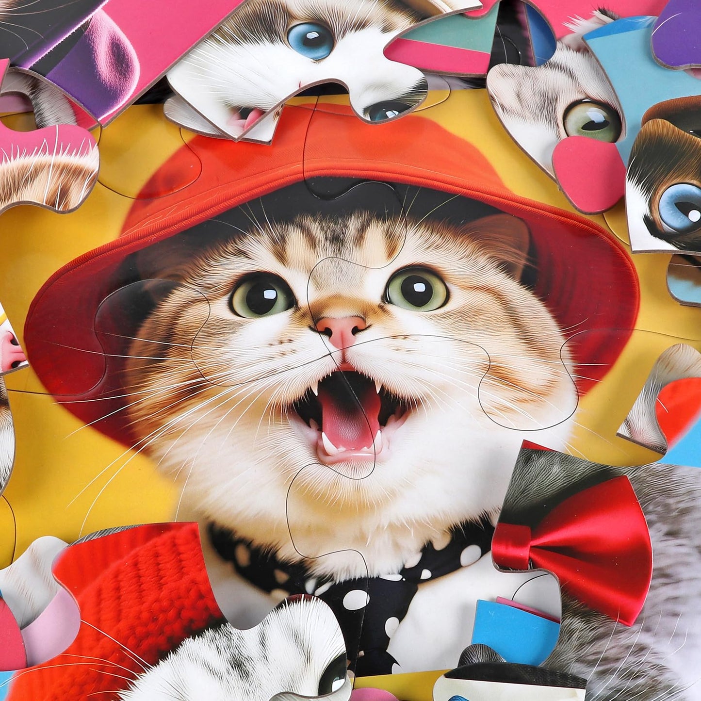 IFLOVE Jumbo Cat Floor Puzzle – 48-Piece Educational Jigsaw for Kids 3-8 | Gift Idea