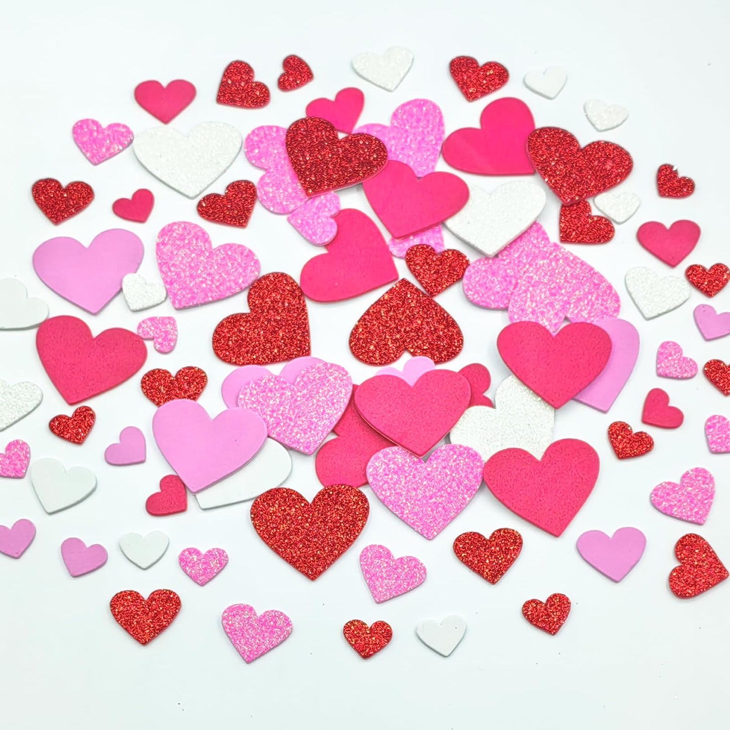 IFKEGON 360Pcs Heart Foam Stickers – Self-Adhesive 3D Puffy Hearts for Arts & Crafts