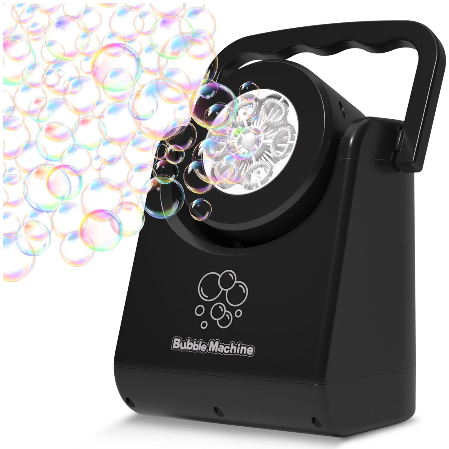 IFLOVE Bubble Machine for Kids – Automatic Bubble Blower, Adjustable Angle, Battery-Powered Outdoor Toy