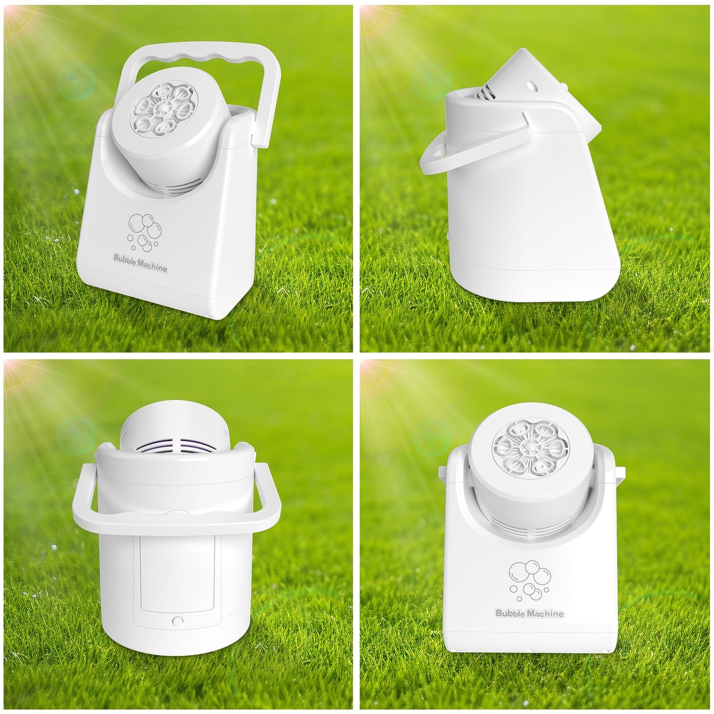 IFLOVE Bubble Machine for Kids – Automatic Bubble Blower with Adjustable Angle, Portable Toy for 3-8 Year Olds