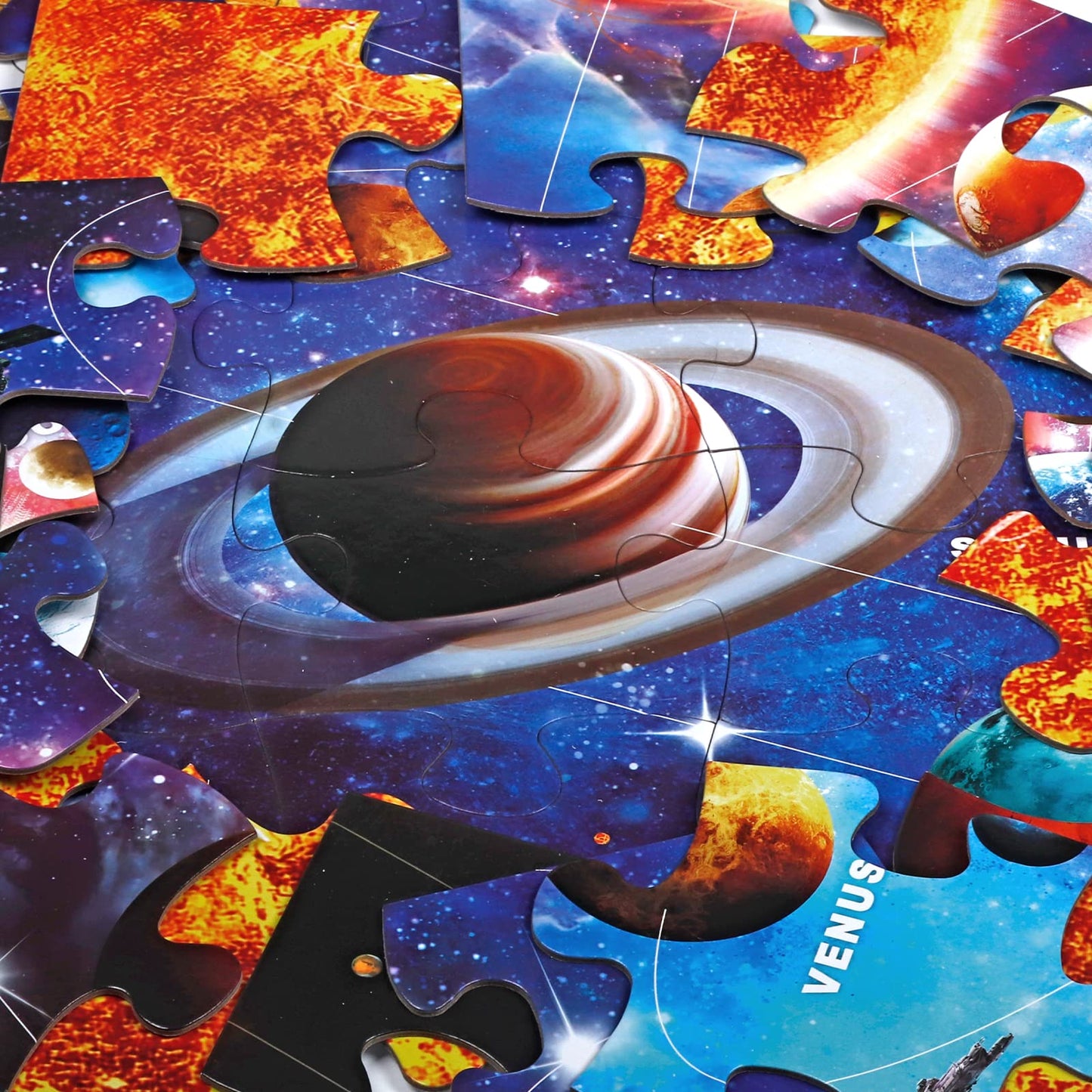 IFLOVE Jumbo Solar System Floor Puzzle – 48-Piece Space Puzzle for Kids 3-8