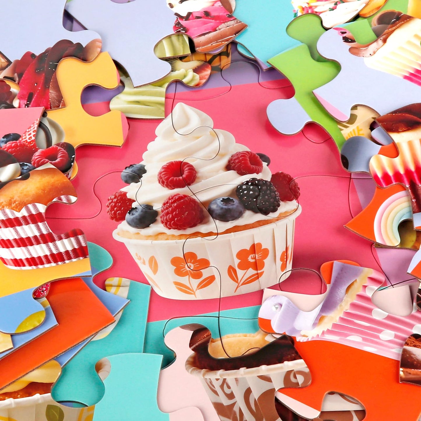 IFLOVE Jumbo Floor Puzzle - 48-Piece Cupcake Jigsaw for Kids Ages 3-8
