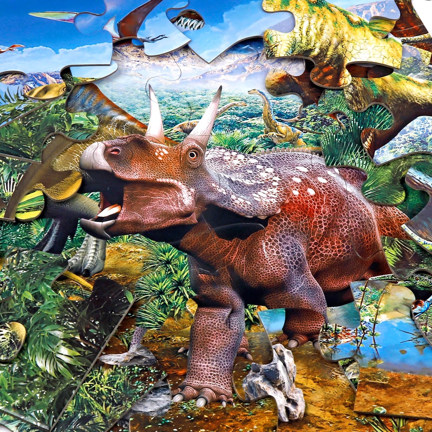 IFLOVE Jumbo Floor Puzzle – 48-Piece Volcano Dinosaur for Kids (Ages 3–8)