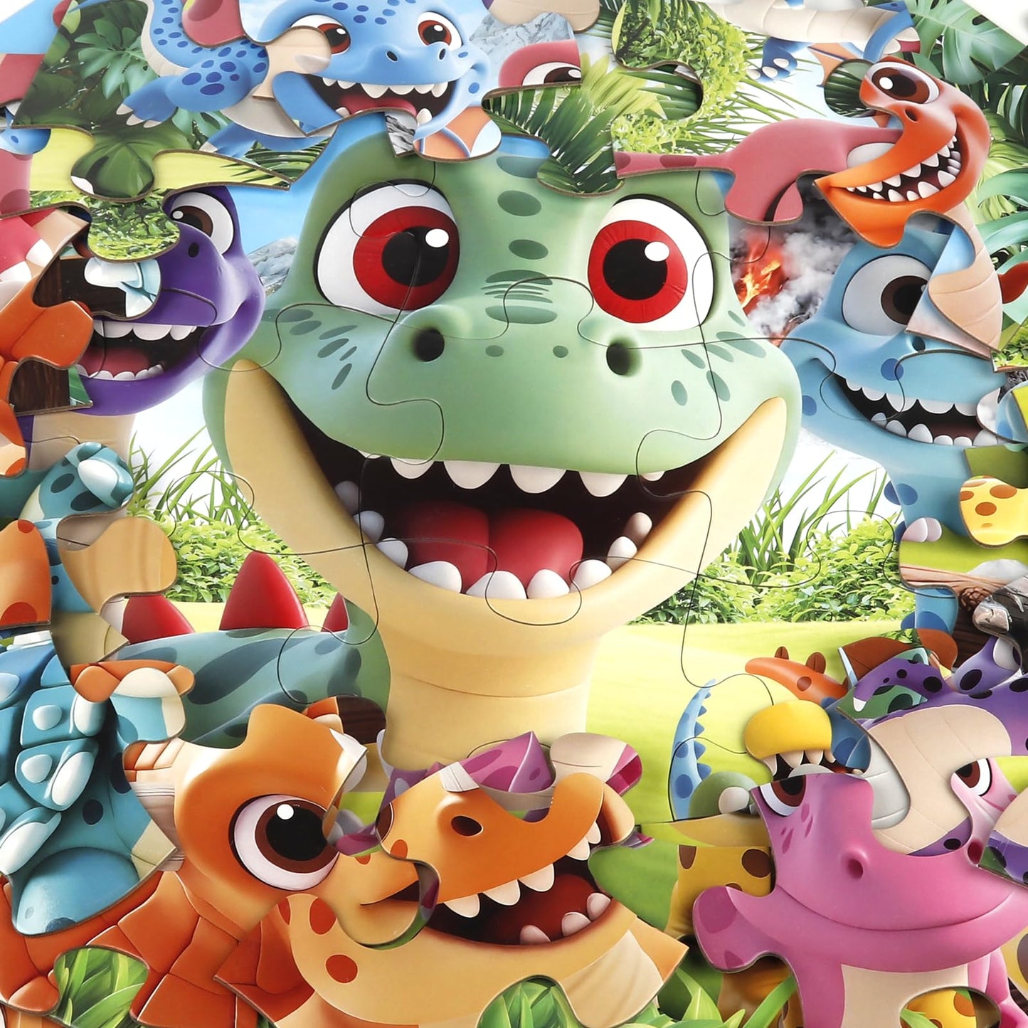 IFLOVE Jumbo Floor Puzzle for Kids 4-6 — 48-Piece Dinosaur Jigsaw