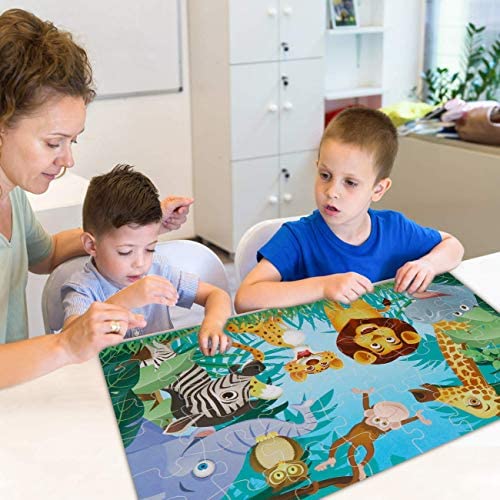 IFLOVE Jumbo Floor Puzzle – 48-Piece Animal Jigsaw for Kids Aged 3-6 | Educational Toy