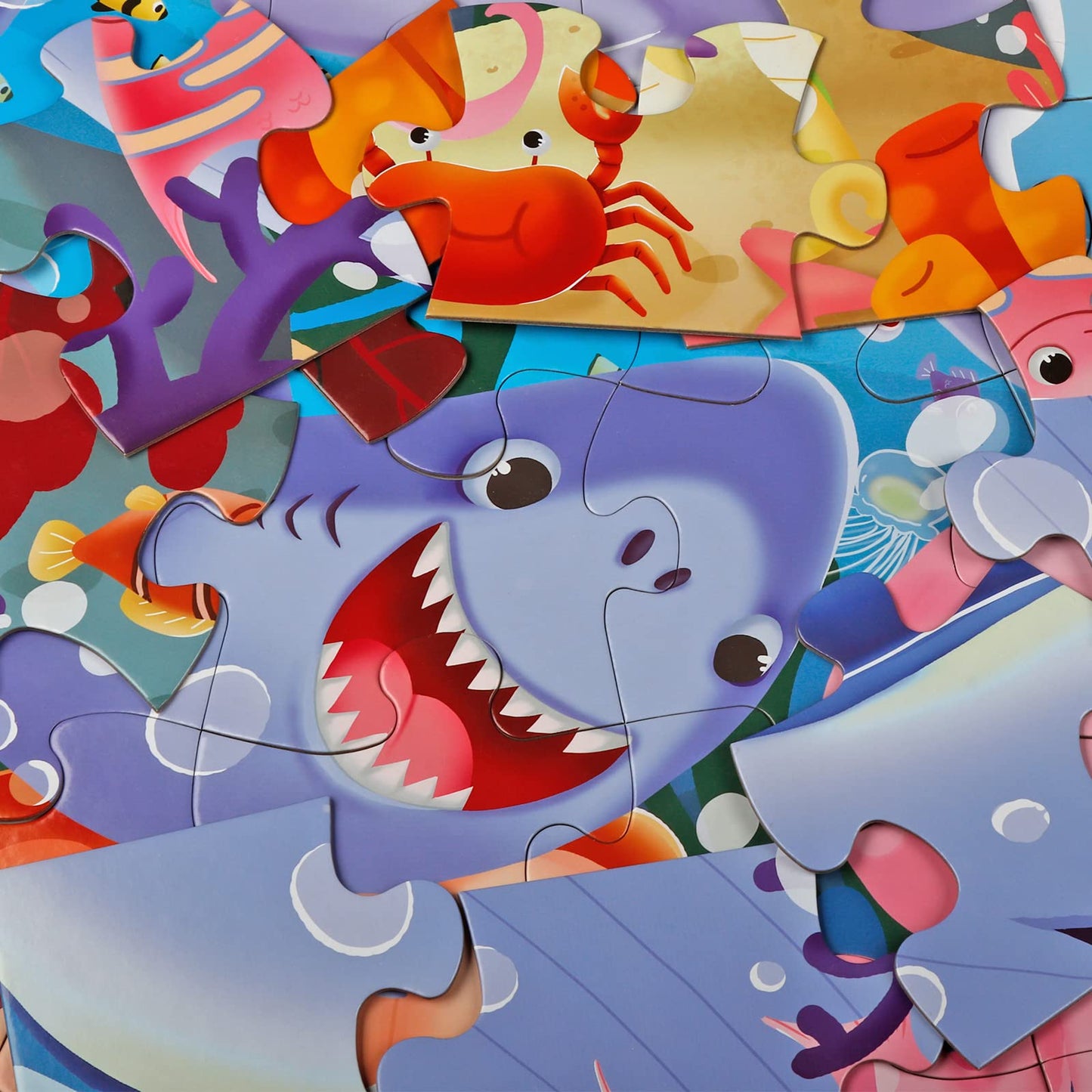 IFLOVE Jumbo Floor Puzzle for Kids – Underwater 48-Piece Learning Toy