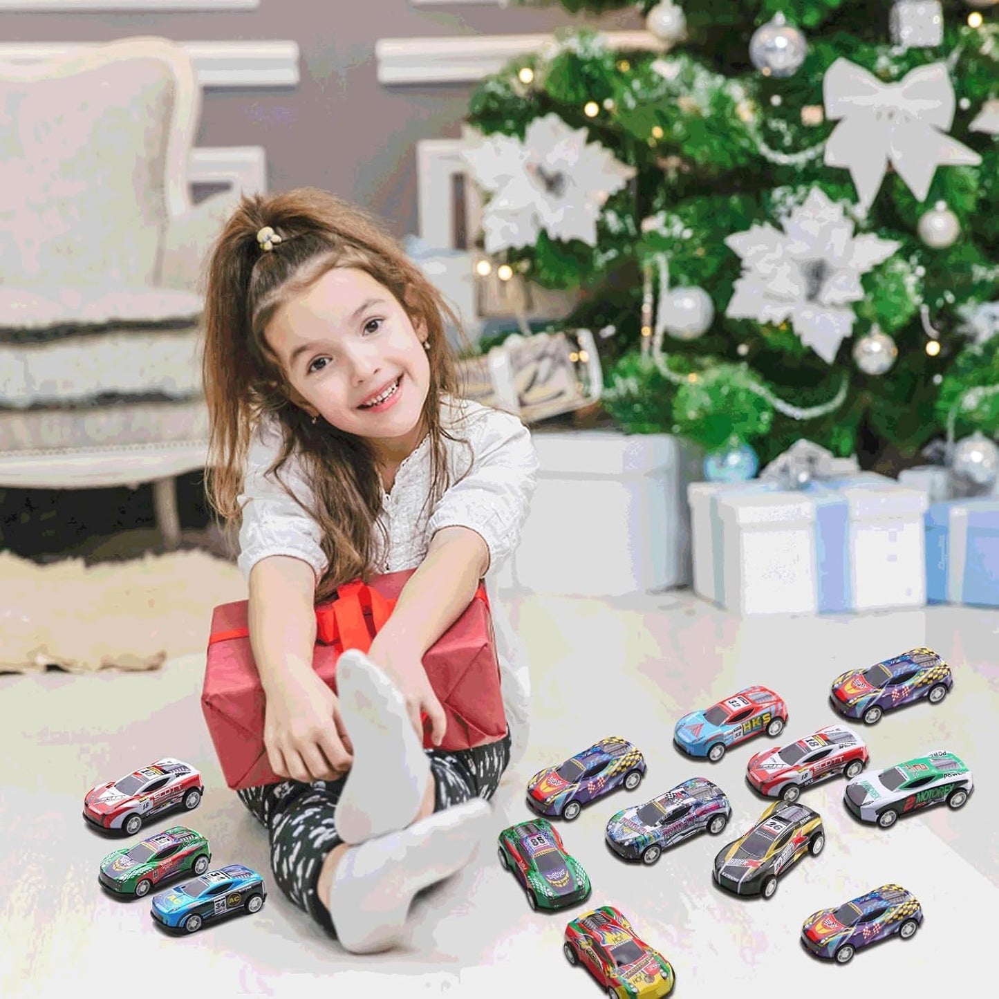 iFunLong 30 Pack Pull Back Cars for Kids – Bulk Mini Race Toys for Parties & Goody Bags
