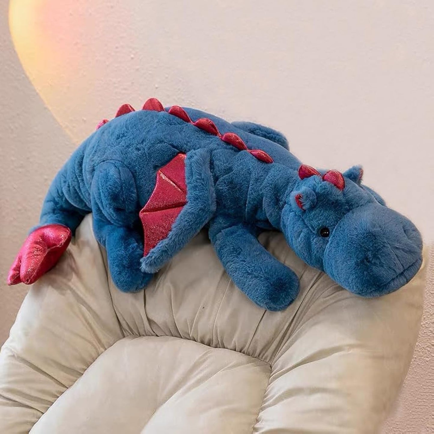 IFX24 35.4-Inch Blue Dragon Stuffed Animal | Soft Plush Pillow for Kids and Adults