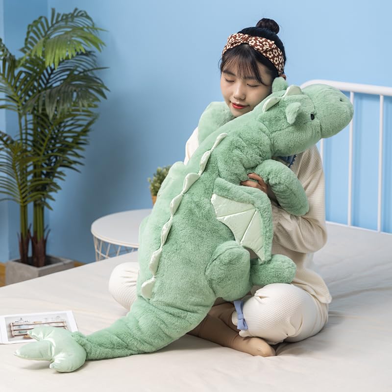 IFX24 Green Dragon Plush - Giant 51.2-Inch Soft Dragon Stuffed Animal