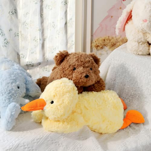 IFX24 Soft Weighted Duck Stuffed Animal – 20.5 in, 2 lb Plush Hug Toy for Kids