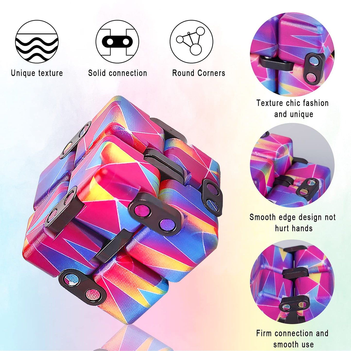 IGINOA Infinity Cube – Stress-Relieving Fidget Toy for Kids & Adults