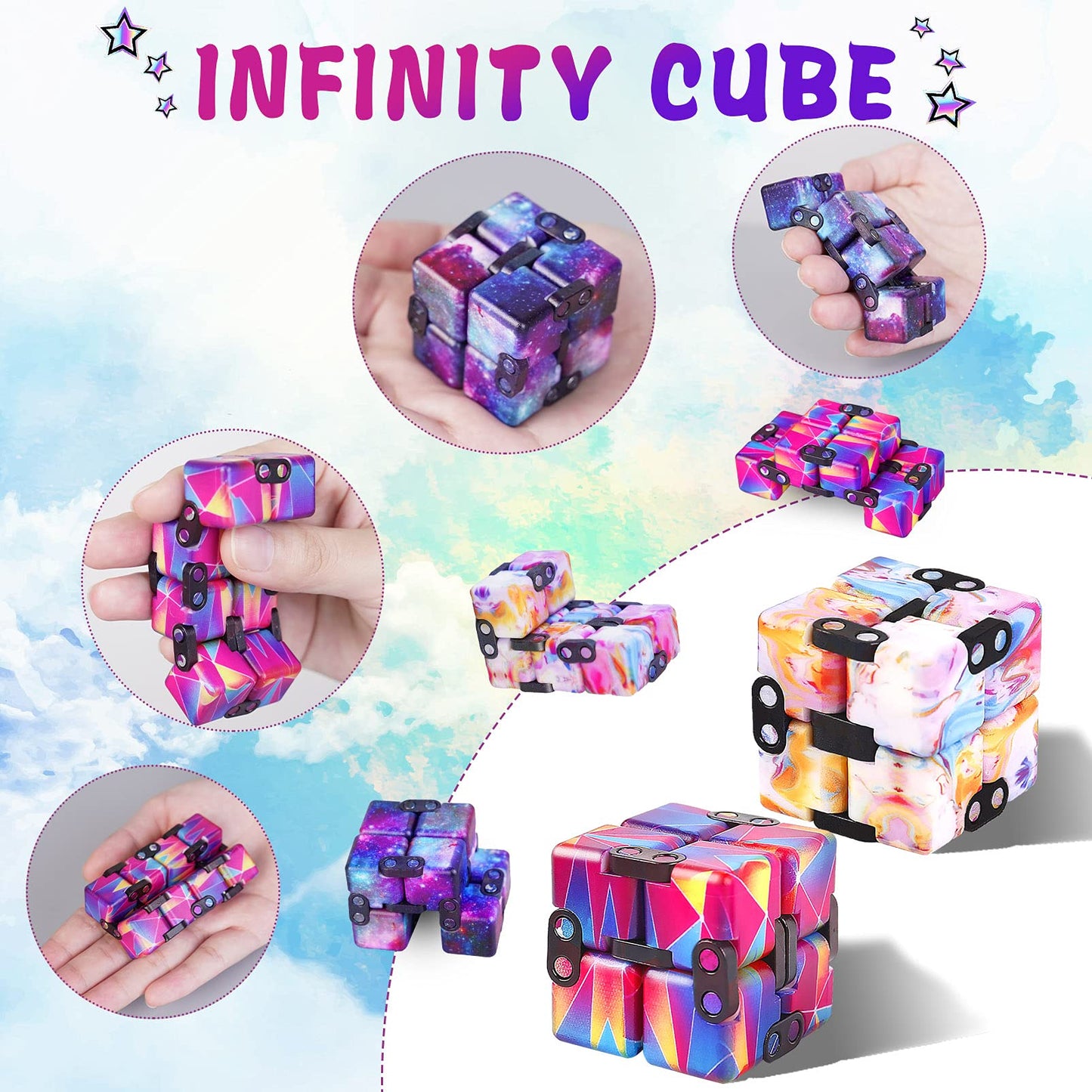 IGINOA Infinity Cube – Stress-Relieving Fidget Toy for Kids & Adults