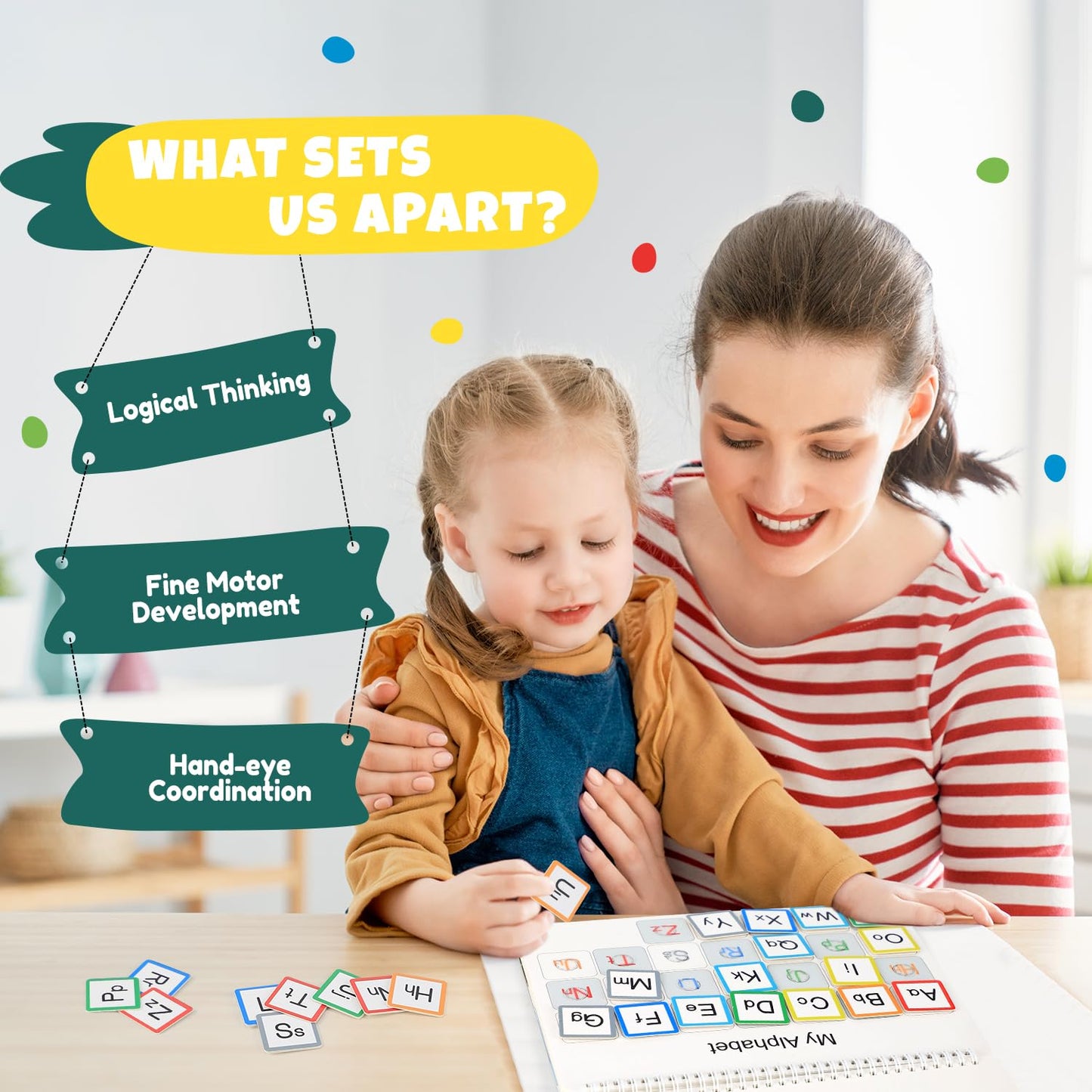 iHarPro Busy Book for Toddlers — Montessori Learning Binder for Ages 2–6, Fine Motor & Early Concepts