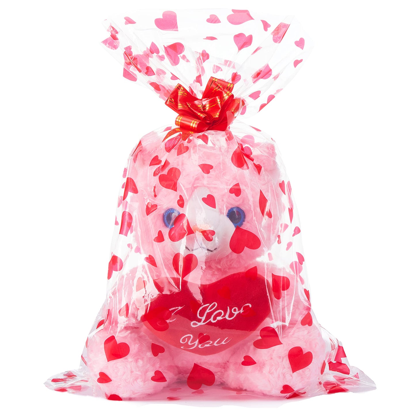 IKASA Cat Plush Toy – 11-Inch Heart-Holding Valentine Gift for Girlfriend