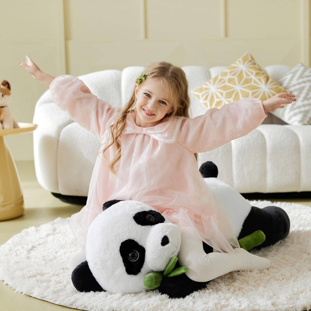 IKASA Giant Panda Plush Toy – 30-Inch Jumbo Cuddle Companion